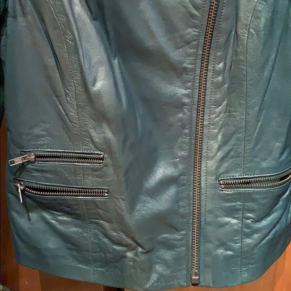 Trouve green leather jacket from Nordstrom - Picture 5 of 8